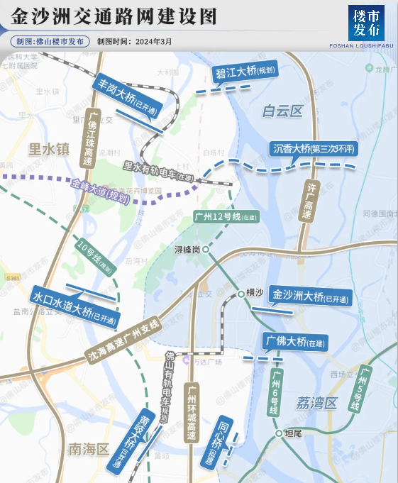 省厅批复！久等17年金沙洲沉香大桥2025年开建(图4)