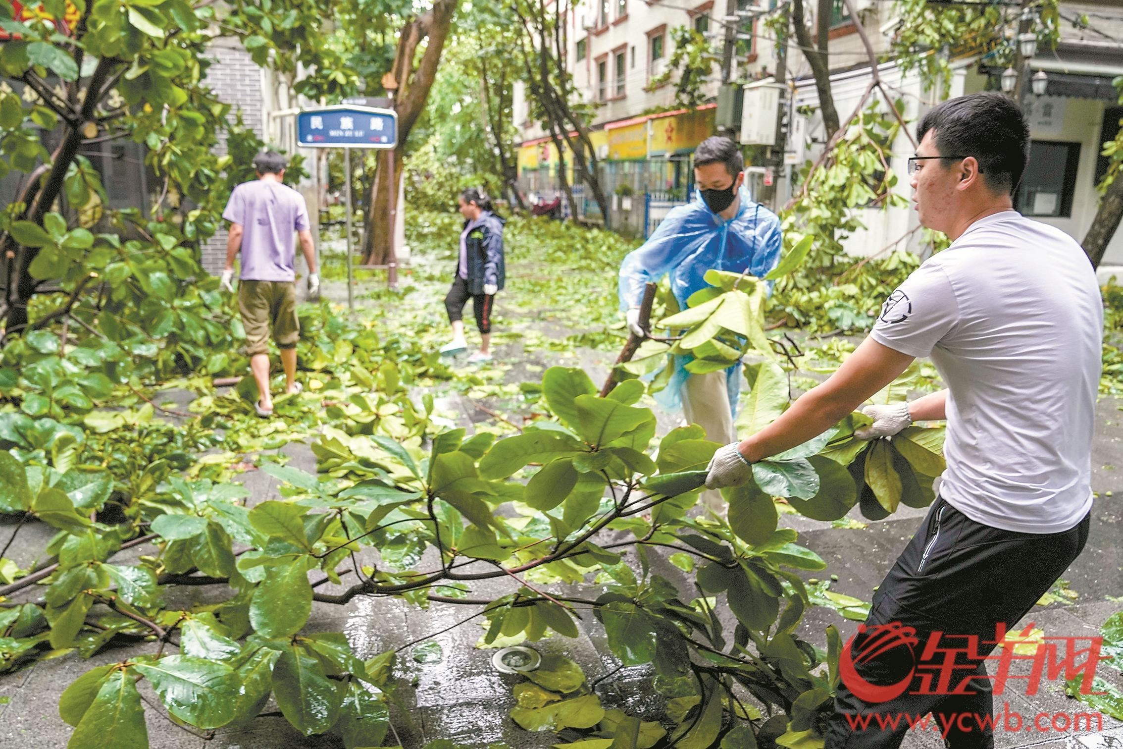 台风“泰利”离开广东粤西三市有序救灾复产