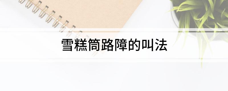 雪糕筒路障的叫法