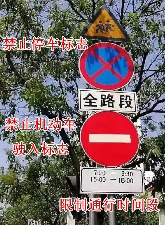 开车通过路口一定要认清这几个标志牌！
