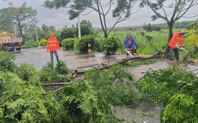 广东因台风灾毁中断的普通国省道全部抢通！