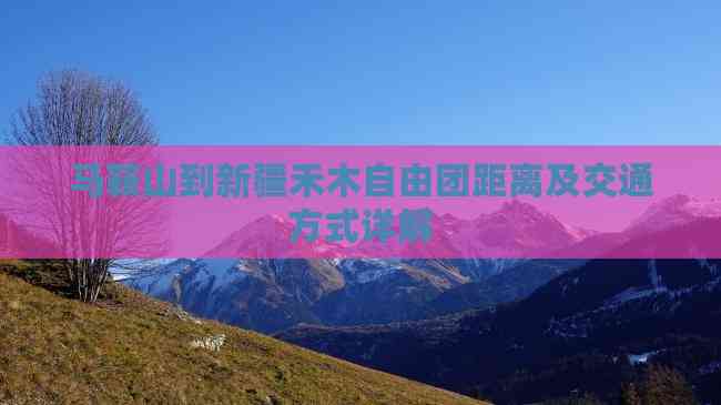 马鞍山到新疆禾木自由团距离及交通方式详解(图3)