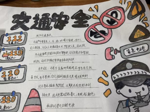 阜阳市颍东区插花镇中心学校开展交通安全教育活动(图2)