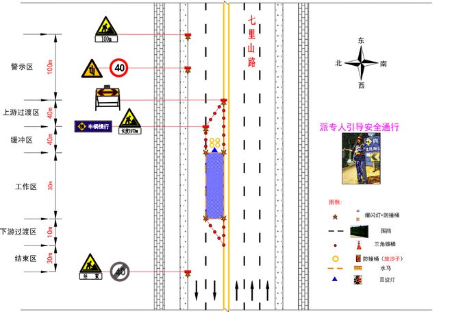 注意！七里山路(英雄山路-玉函路)局部中压天然气管道将进行施工(图3)