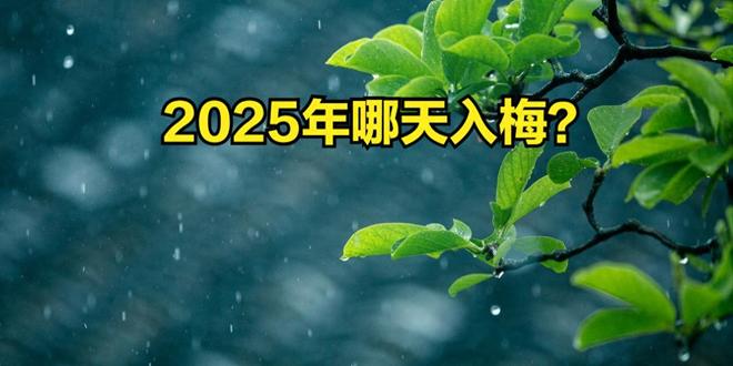2025年入梅、出梅时间表来了哪天入梅？今夏雨水很多吗？(图1)