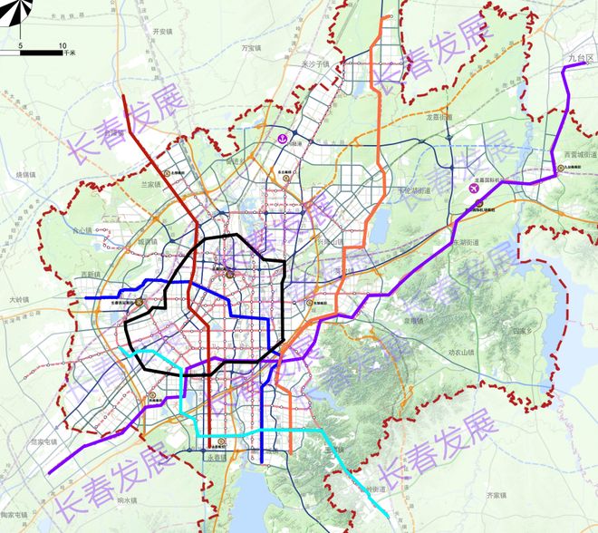 重磅！长春国土空间规划获批！最新地铁轨交线网图振奋！(图3)