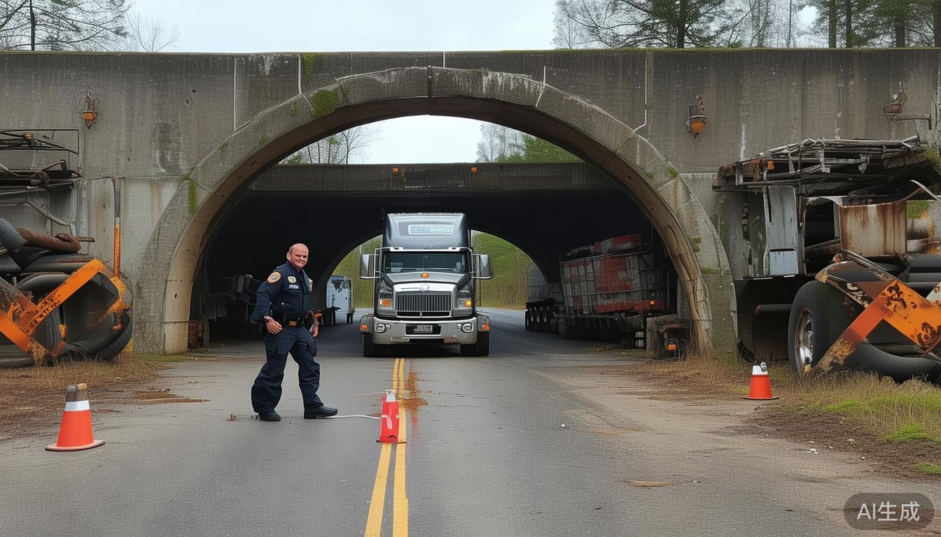 超限货车驾驶员冲关逃避检查这惊险一幕究竟