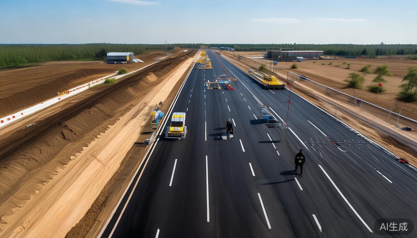 集美北大道提升改造工程冲刺年底完工？沥青摊铺现场大揭秘(图6)